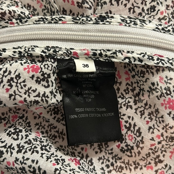 Isabel Marant Etoile Mariazo Paisley Floral Printed Cotton Blouse Top Size 36, 4 - Picture 14 of 14